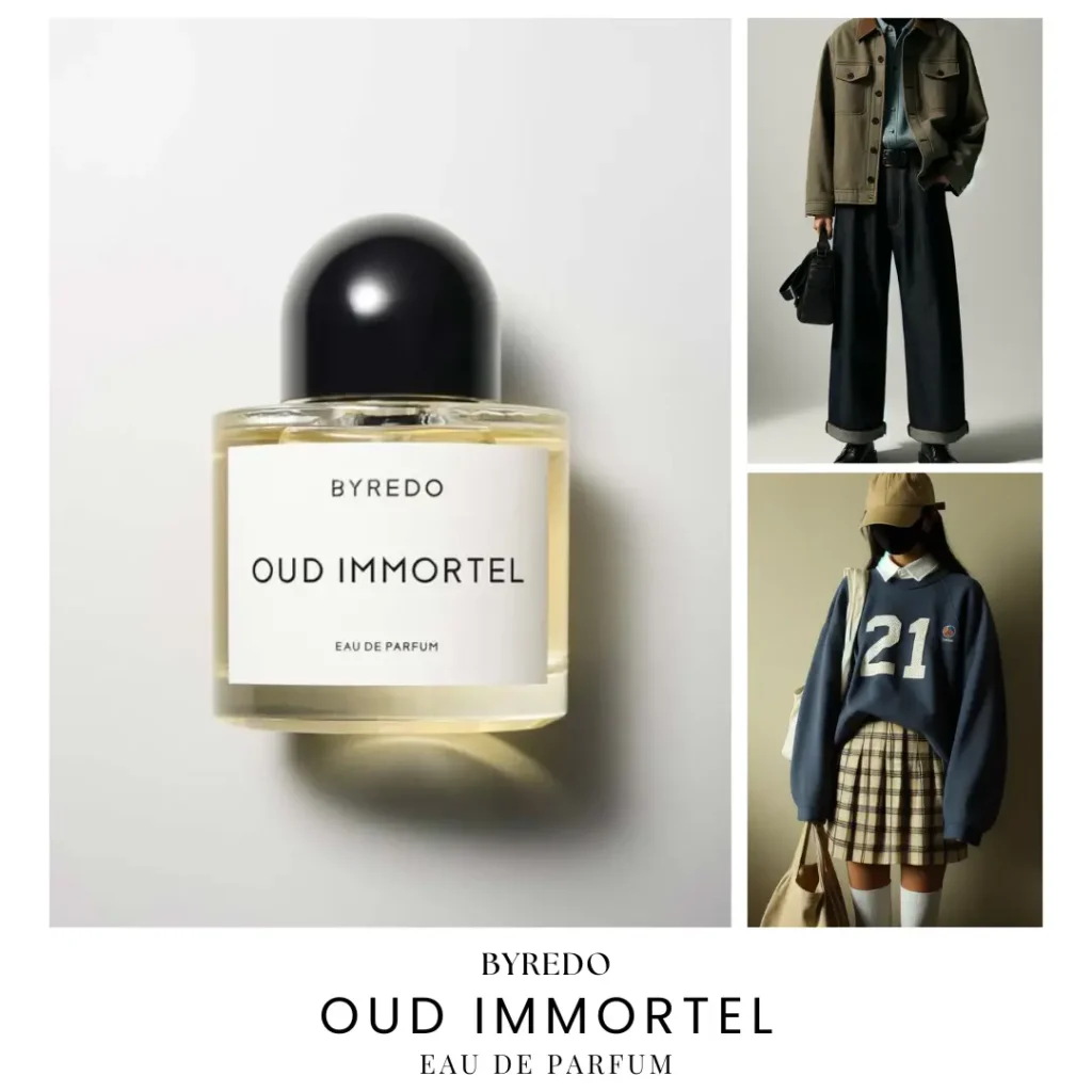 byredo's oud immotel fragrance, suitable fashions for men, women,  바이레도의 우드 이모텔 향수에 대한 사진입니다. 수수께끼같은 우디향이 매력적이며, 어울리는 패션을 남성,여성으로 나누어 표현하였습니다.